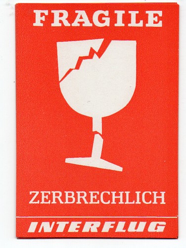 Interflug kofferaufkleber - interflug,