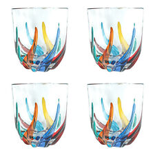 4er Set Murano Glas Trinkglas