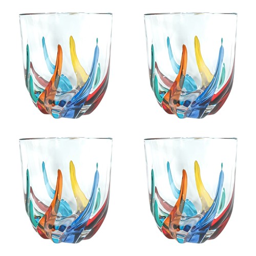 4er set murano glas - set, trinkglas