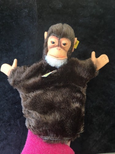 Vintage steiff affe handpuppe - affe,