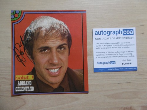 Adriano celentano autogramm - celentano,
