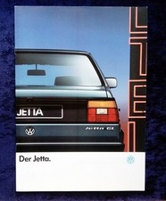VW Jetta Prospekt 1.1988, Modelle:  CL GL GT GTD , mit Farben und Polstern
