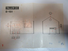BAUANLEITUNG Faller H0 B-151 Lagerschuppen, Bahnsteigschuppen