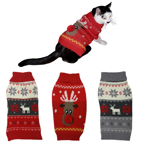 Hunde katzen strickpullover - katzen,