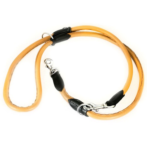 Hundeleine leder - leder, 2m