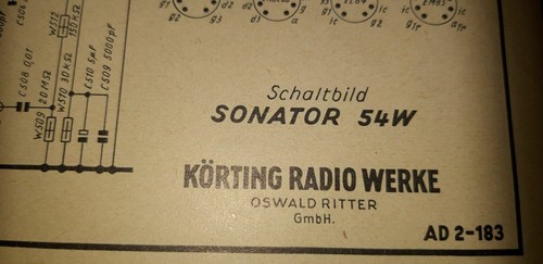 Schaltbild sonator 54w - schaltbild,