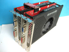 2x Grafikkarte GAINWARD Gamer GeFORCE 7600GS 256MB DDR3 PCI-E  DVI-VGA-S-VIDEO