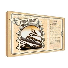 Holzschild 20x30 cm Friseur