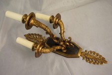 antike französische Wandlampe Wandleuchte Empire-Stil überarbeitet