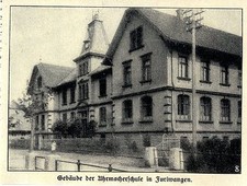 Uhrmacherschule Furtwangen Feinuhrmacher bei der Arbeit Theorie- Unterricht 1912