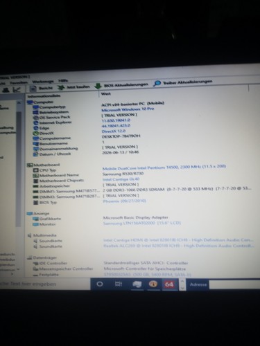 Samsung r530 laptop dual - np-r530,