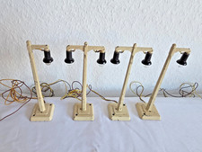 sehr alte Märklin H0 448 Guß Bogenlampen / Bahnhofleuchten (2x448/1 + 2x448/2)