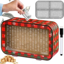 Spardose mit Zähler Sparbox mit Zahlen Wiederverwendbare Sparschwein 1000-10000€