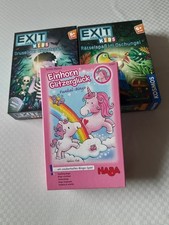 2 Kosmos Exit kids Spiele, 5/6 Jahre und 1 Habaspiel Bingo, 3 - 99 J. neuwertig,