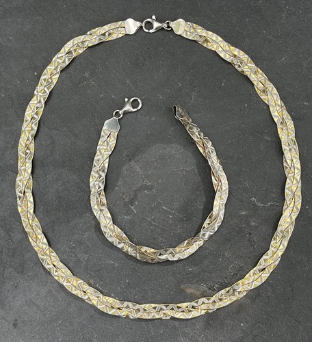 925 silber schmuckset collier - schmuckset,
