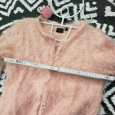 Strickjacke PulloverPulli FakeFell Diamant Weste Rosé Kuschel Flausch Top?Mädel