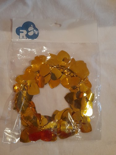 Drahtgirlande goldene herzen - goldene,