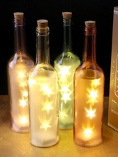 Farbige Flasche Stern Sterne