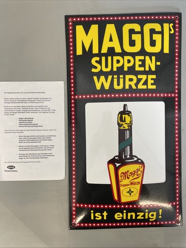 Maggi suppenwürze blechschild - maggi,