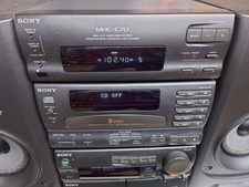 SONY MHC-C70 Mini HiFi System Dual Cassette Deck Tuner CD Wechsler Made in Japan