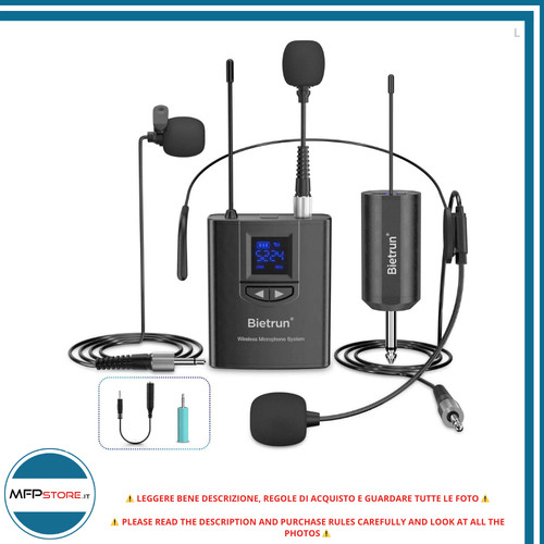 Bietrun 3in1 wireless mikrofon - 3in1,