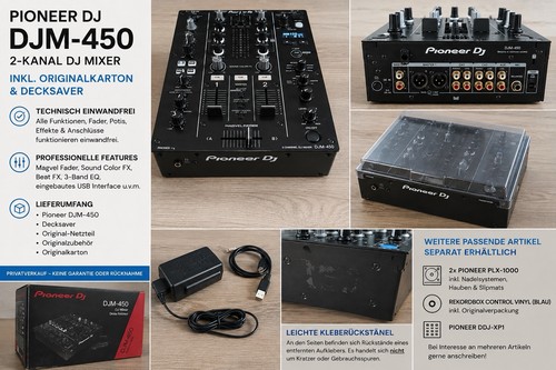 Pioneer djm 450 kanal dj - 2-kanal,