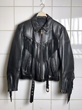 Vintage IXS Leder-Fransenjacke Motorrad Biker 80‘s/90’s Ungetragen M