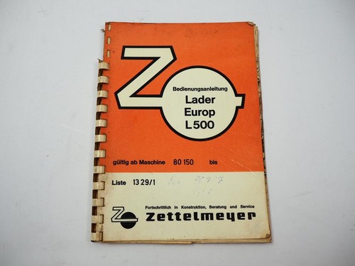 Zettelmeyer europ l500 - europ,