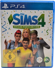 Die Sims 4 Deluxe Party Edition PS4 Spiel Gut Disc in OVP mit Flyer