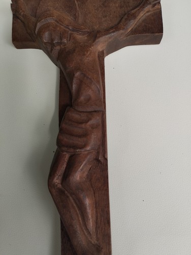 Vintage holzkruzifix 37cm - holzkruzifix, –