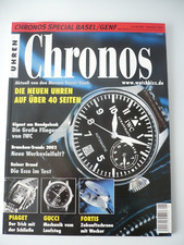 Chronos  Uhren Zeitschrift