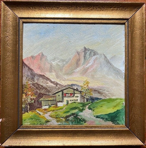 Gemälde alpen berghof - ::gemÄlde,