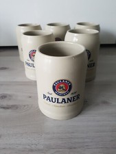 Paulaner Brauerei Bierkrug - 0,5 l  Halbe Steinkrug Humpen Krug x 6 Krüge