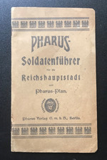 Pharus-Soldatenführer Reichshauptstadt Berlin mit Pharus-Plan um 1910, Stadtplan