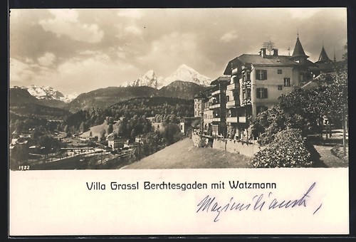 Ansichtskarte berchtesgaden - ansichtskarte,