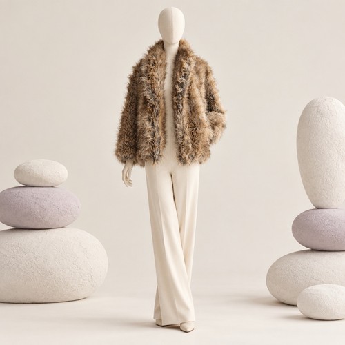 Hot fashion kunstfell jacke - kunstfell,