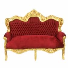 F30 Barocksofa  gold/bordeauxe