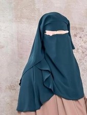 Niqab 3-lagig mit Steg Hijab