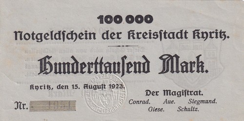 Kyritz stadt 100 tausend - kyritz,