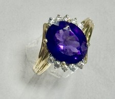14 Karat Gold Ring Amathyst
