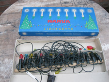 Lichterkette Weihnachten Narva DDR vintage 16 teilig Lichtkette bunt Ostalgie