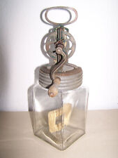 Butterglas Butterfaß Buttermaschine antik 2 L Holz - Rührwerk