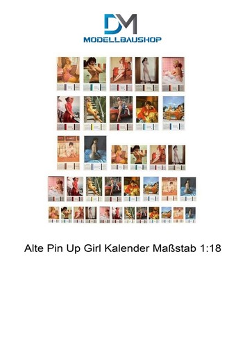 Pin girl kalender - kalender, 1:18