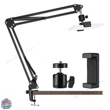 Overhead-Telefonhalterung mit 1/4'' Kugelkopf Flexiblem Arm Stativ Kamerahalter