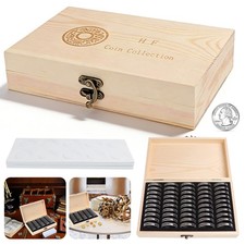 Münzkassette Holz Kasten