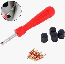 Ventileinsatz Ventildreher Ventilkappe Ventilschlüssel Autoventil+Fahrradventil