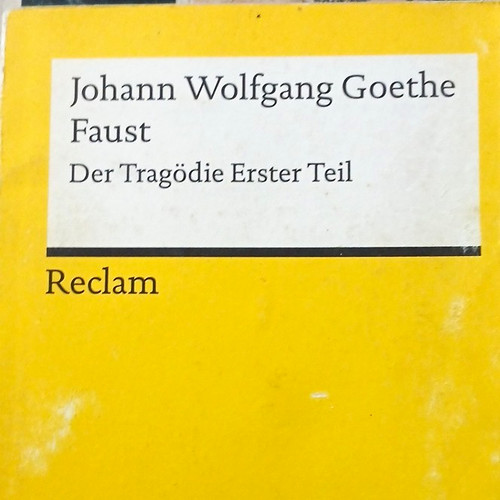 Reclam goethe faust der - reclam,
