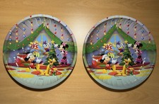 Disney Blech Teller 2x | Weihnachten | Goofy, Daisy | Micky Mouse Spielhaus | VB