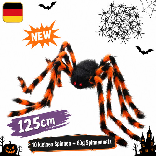 Riesenspinne 125cm plüsch - riesenspinne,