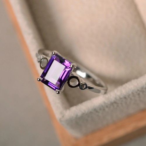 Amethyst ring lila - amethyst,